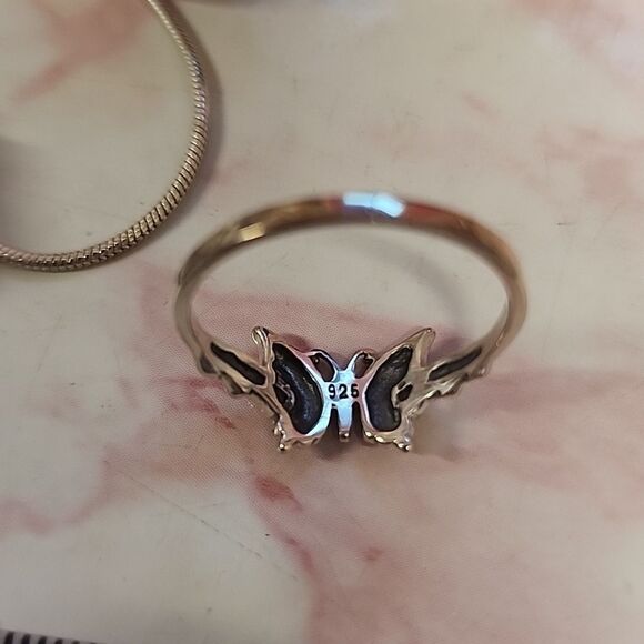 Butterfly Dainty 925 Sterling silver Ring size 7.75 NWT - Picture 5 of 6